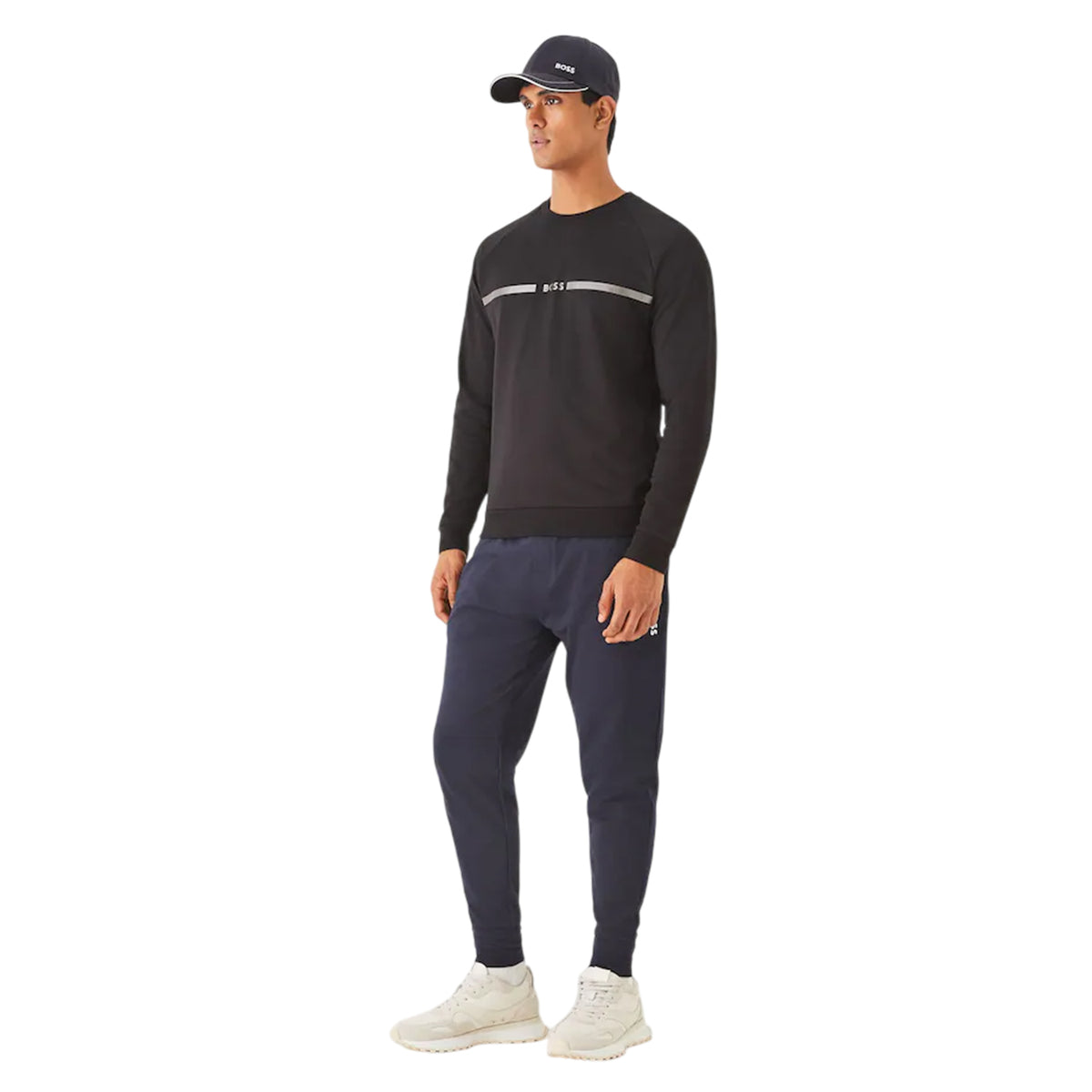 Black - Lifestyle - Boss Mens Logo Sweatshirt