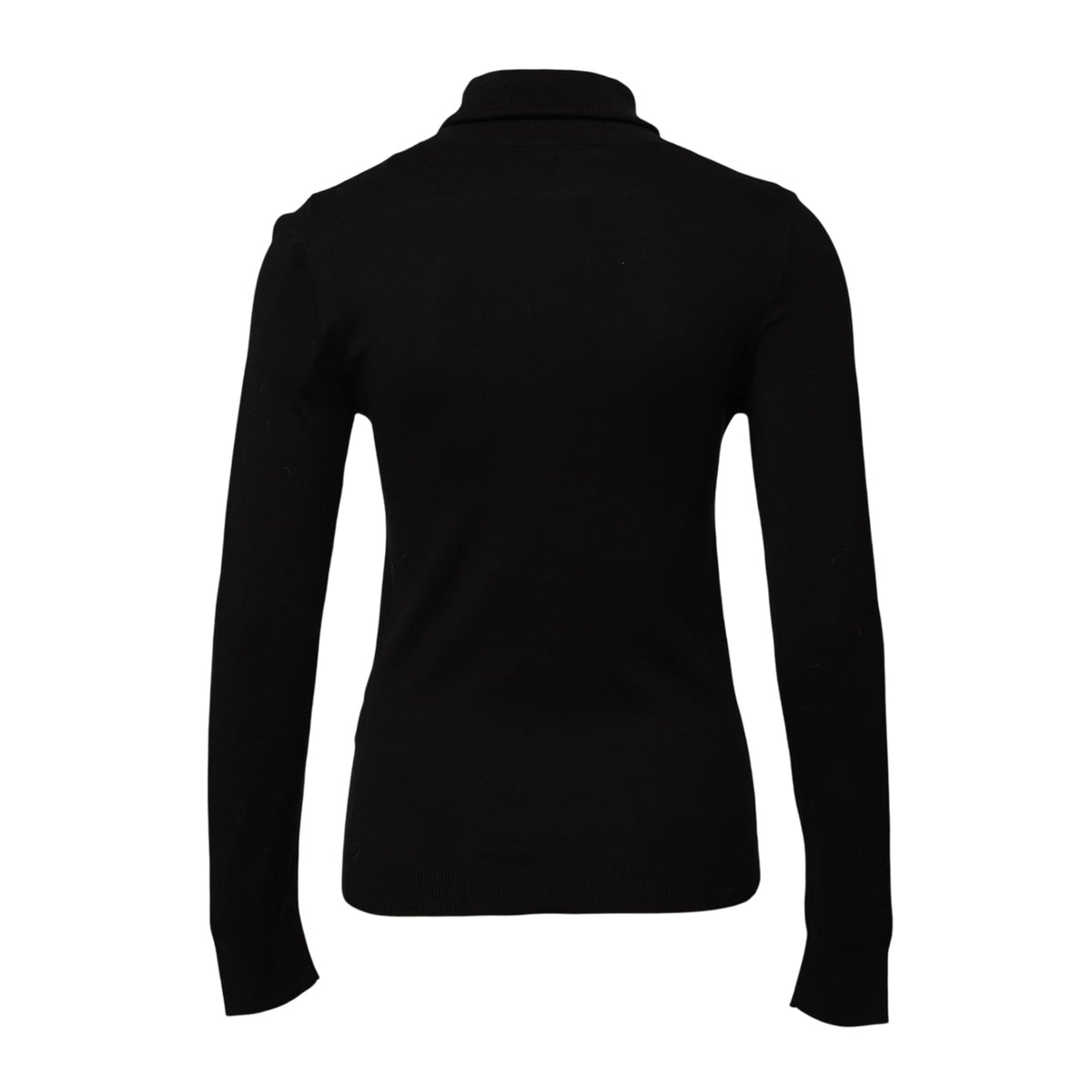 Black - Back - Diesel Womens-Ladies Turtle Neck Long-Sleeved Sweatshirt