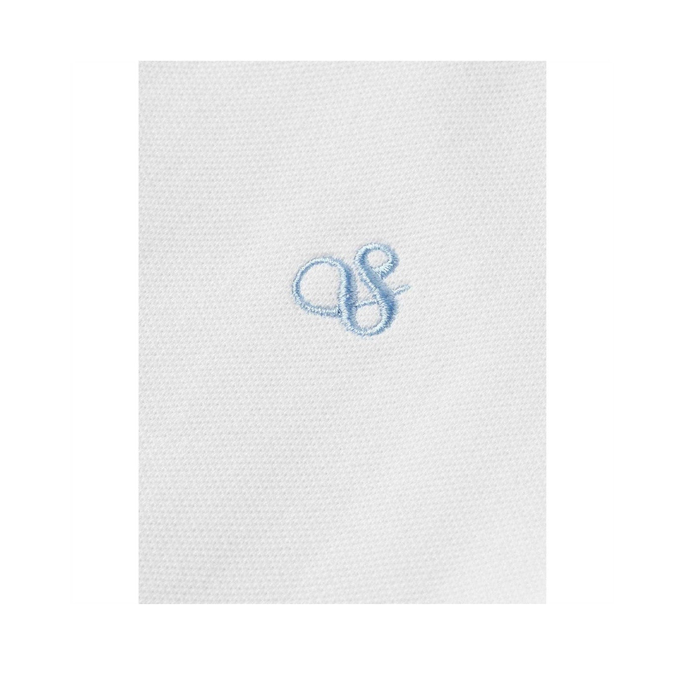 Bright White - Side - Scotch And Soda Childrens-Kids Logo Cotton Polo Shirt