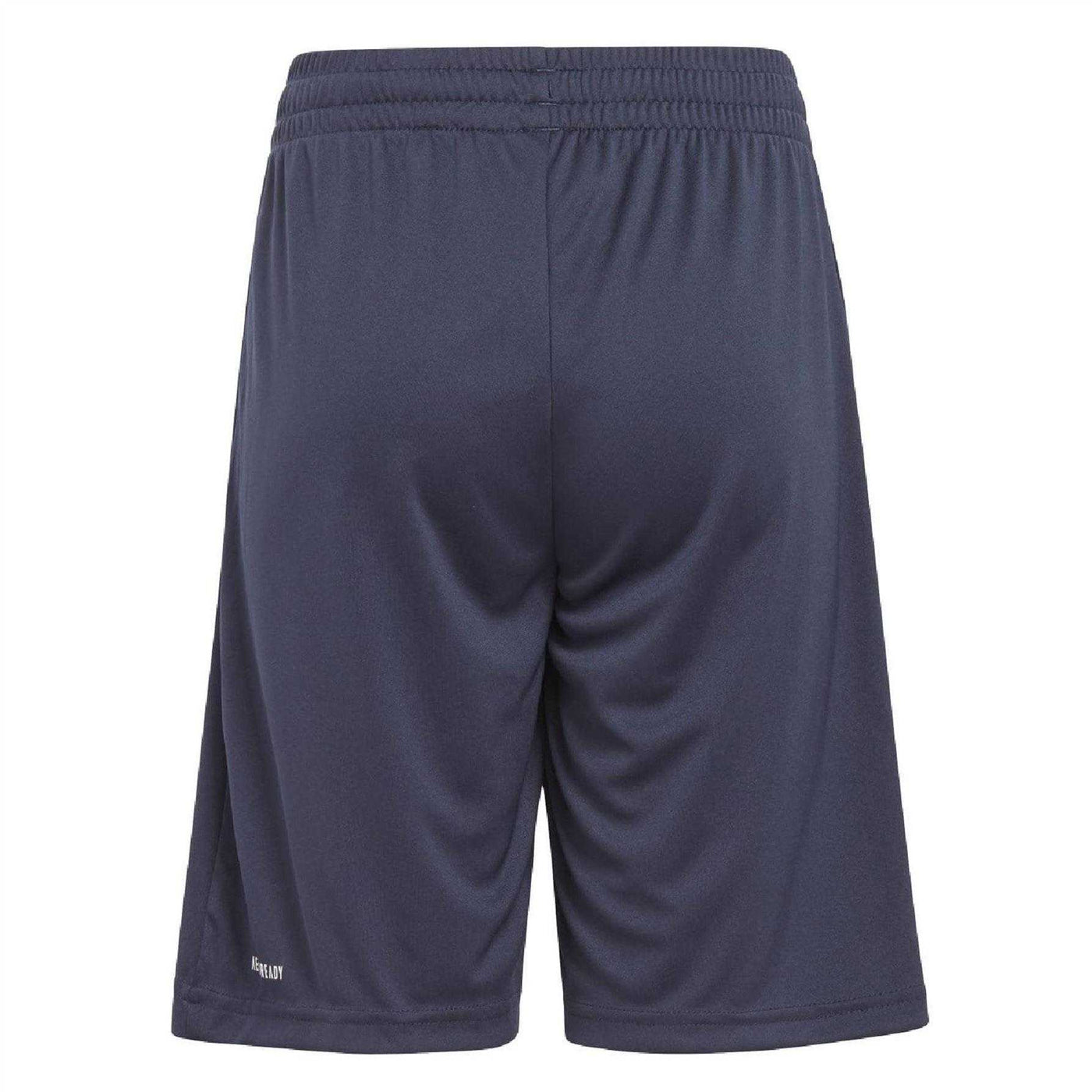 Black Blue - Pack Shot - Adidas Boys Train Essentials Training T-Shirt & Shorts Set