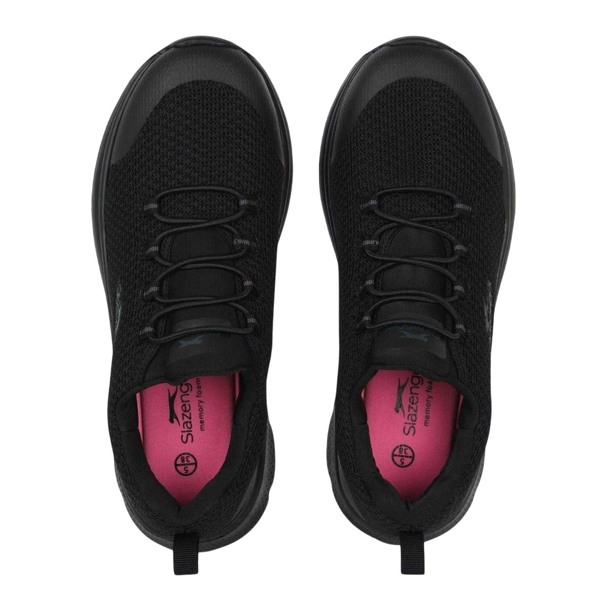 Black - Pack Shot - Slazenger Womens-Ladies Trainers