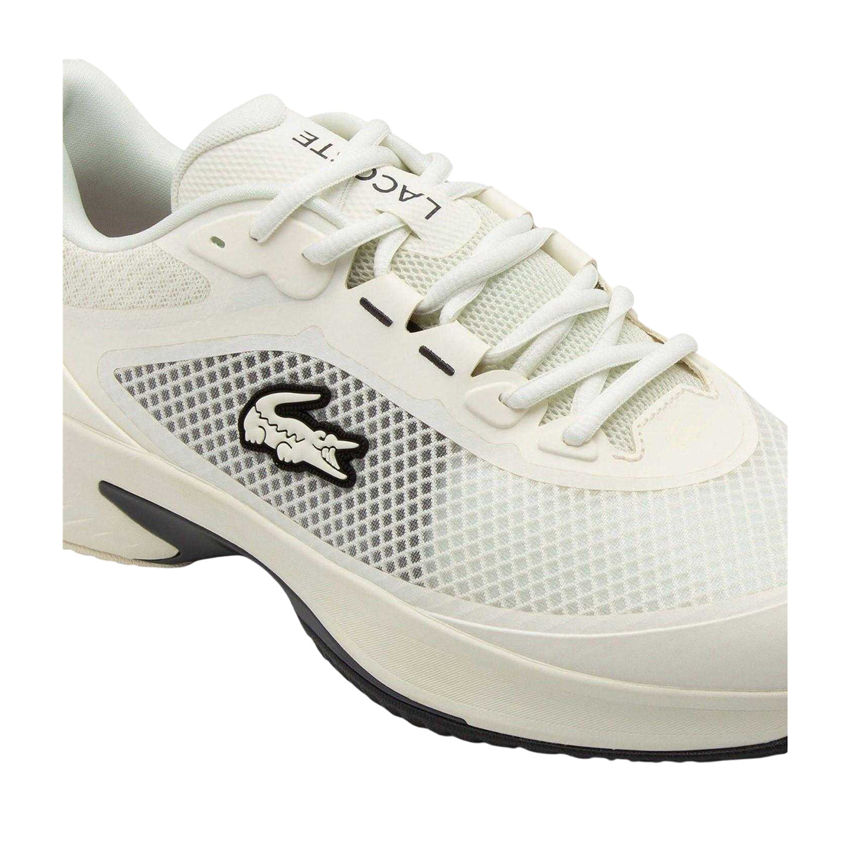 White - Pack Shot - Lacoste Mens Tech Point Trainers