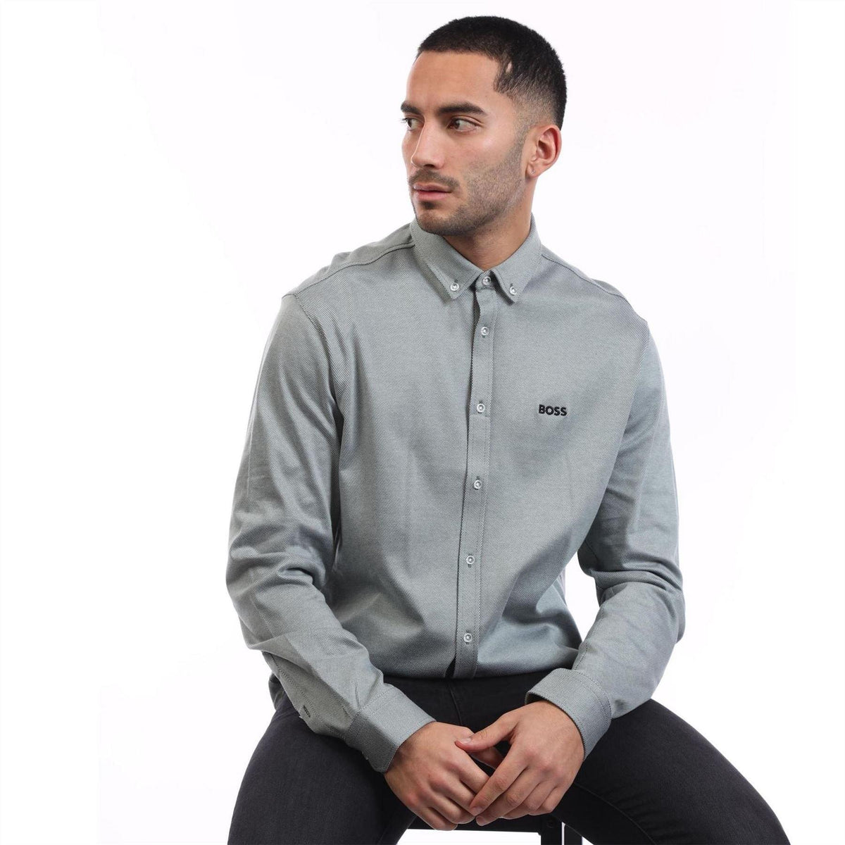 Green - Lifestyle - Boss Mens B Motion Regular Shirt