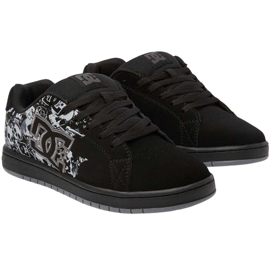 Black-Gum - Front - DC Mens Gaveler Suede Skate Shoes