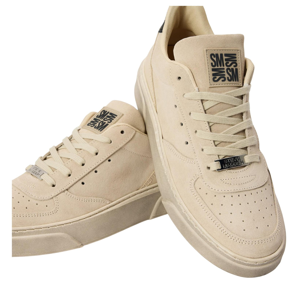 Beige - Lifestyle - Steve Madden Mens Brent Suede Shoes