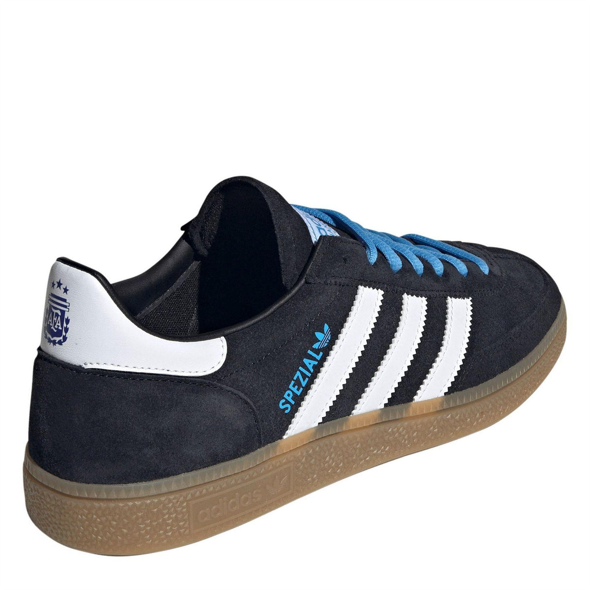 Black-White - Pack Shot - Adidas Mens Spezial Suede Trainers