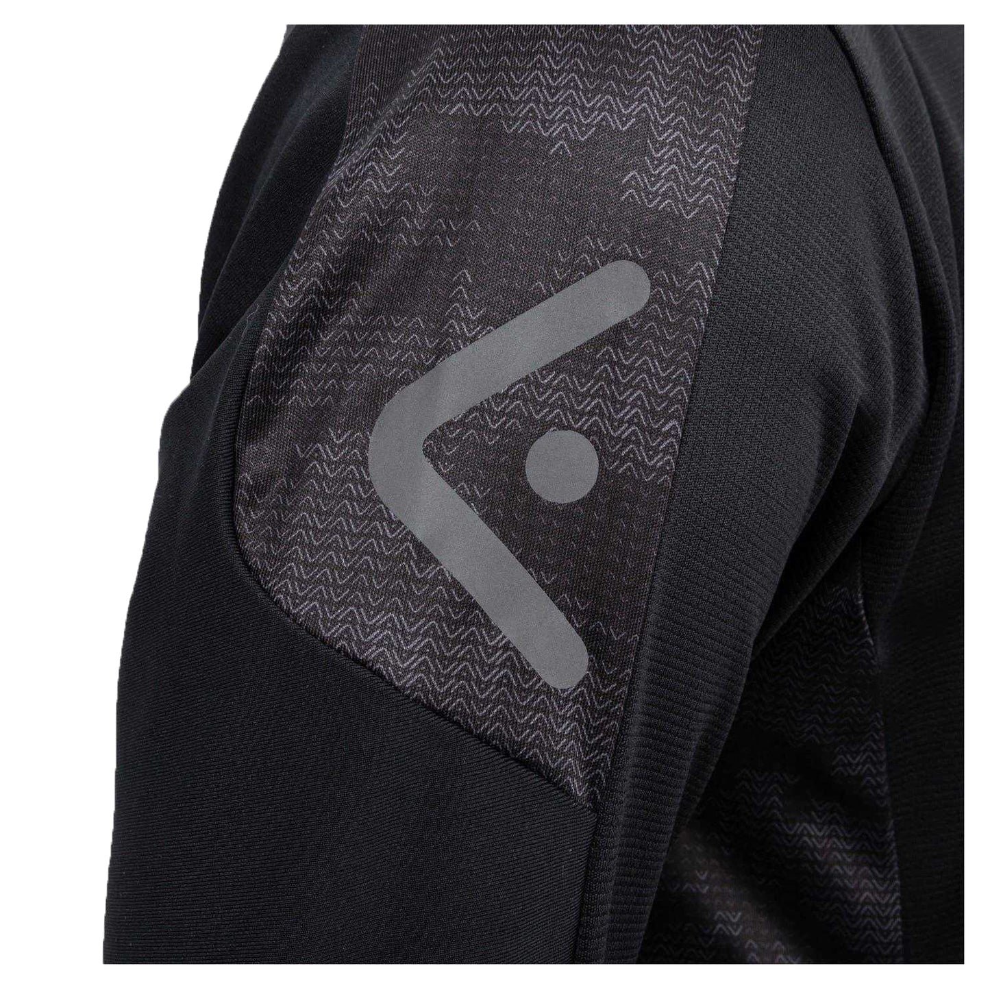 Black - Lifestyle - KooGa Mens Vortec Camouflage Rugby Base Layer Top