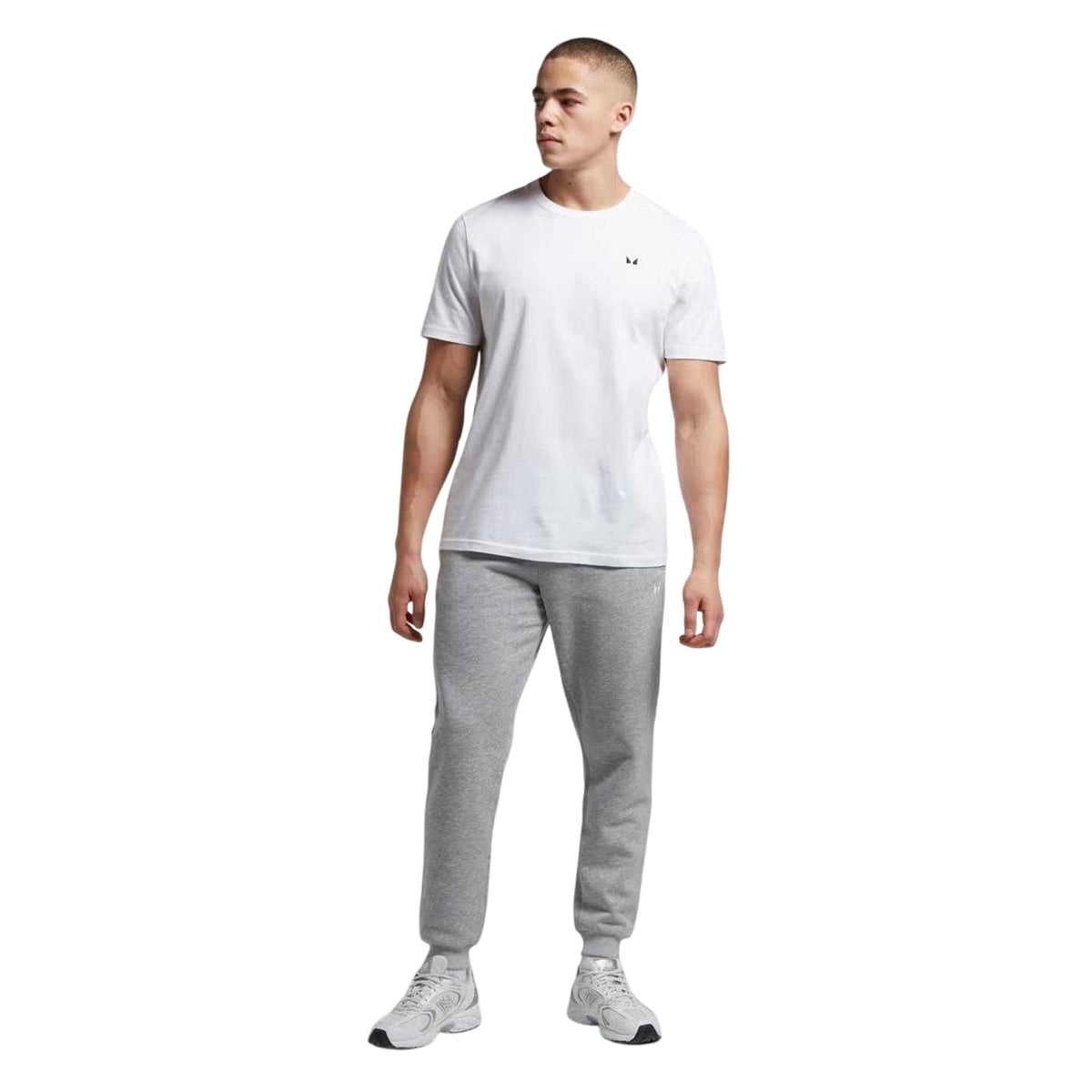 White - Back - MyProtein Mens Logo Crew Neck Regular T-Shirt