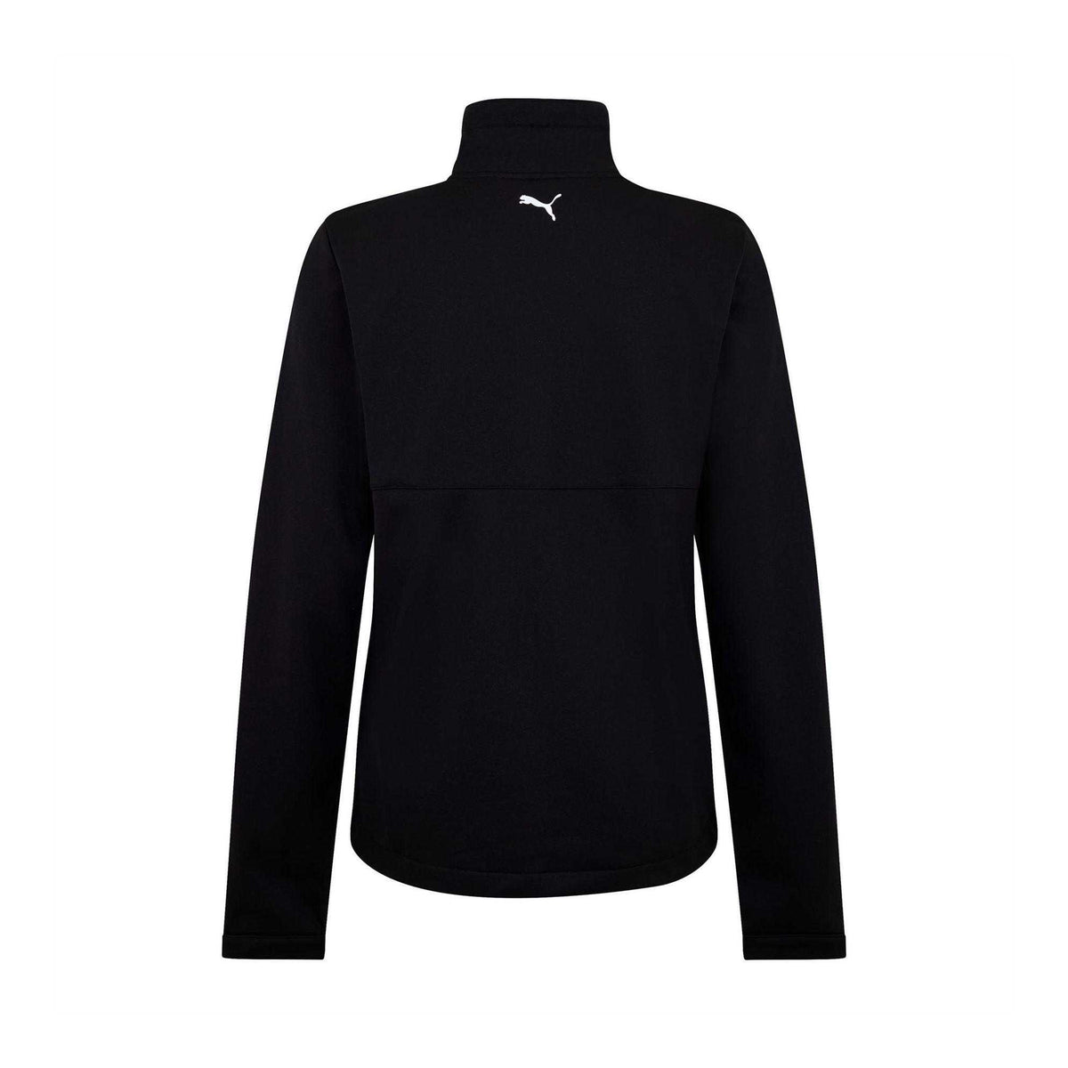 Black - Back - Puma Mens Half Zip Relaxed Fit Fleece Top