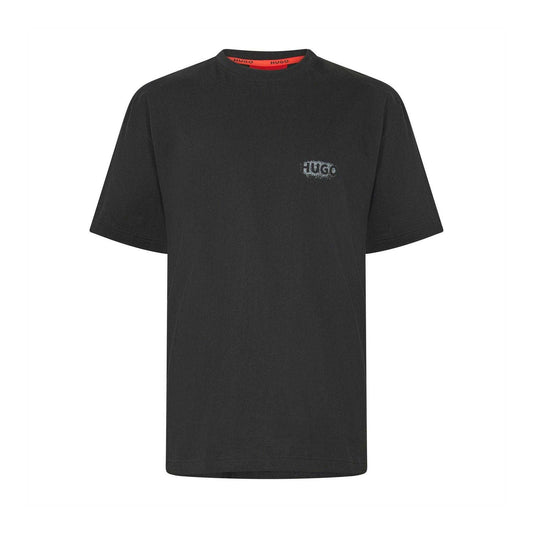 Black - Front - Hugo Mens Spray Logo Regular Short-Sleeved T-Shirt