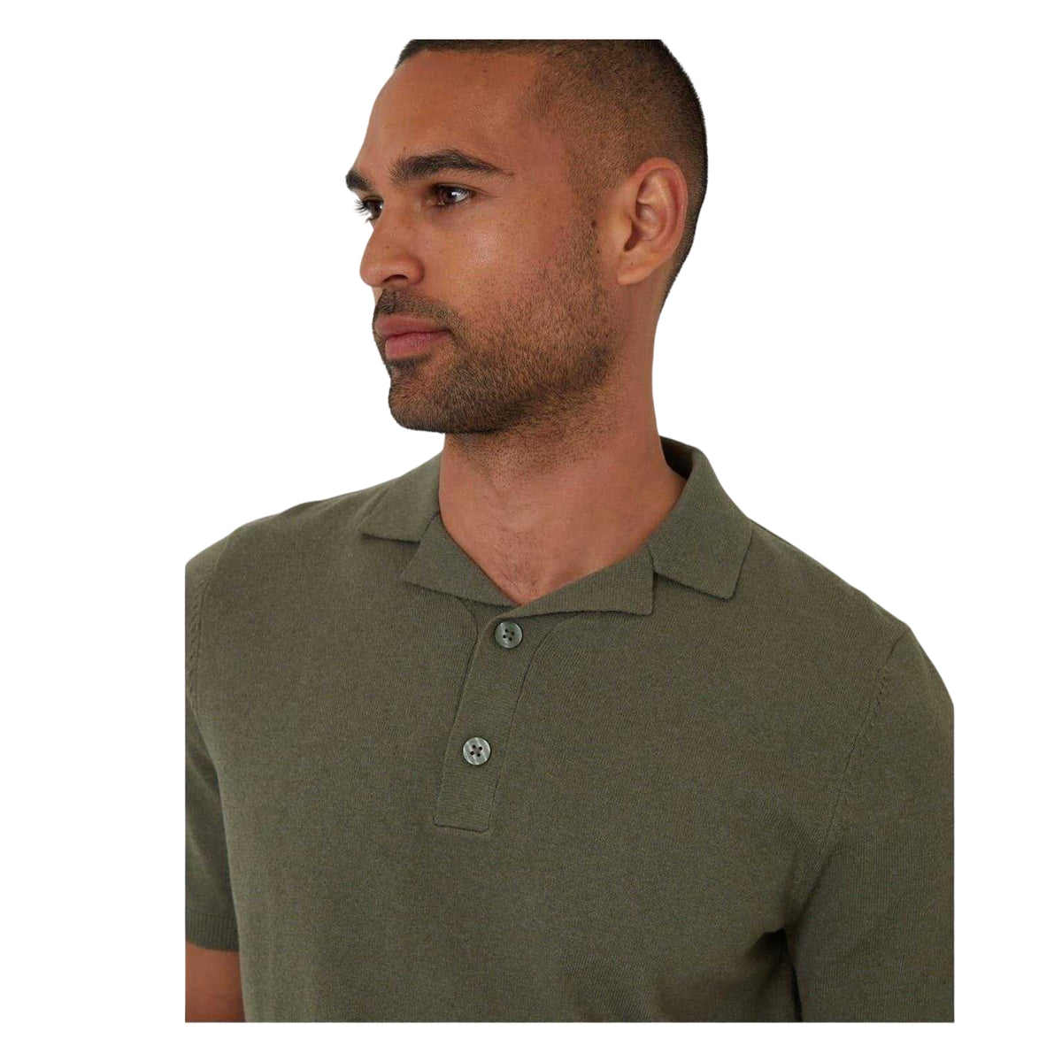 Dark Sage - Side - Threadbare Mens Collared Polo Shirt