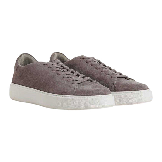 Ash - Front - Jack And Jones Mens Suede Platform Trainers
