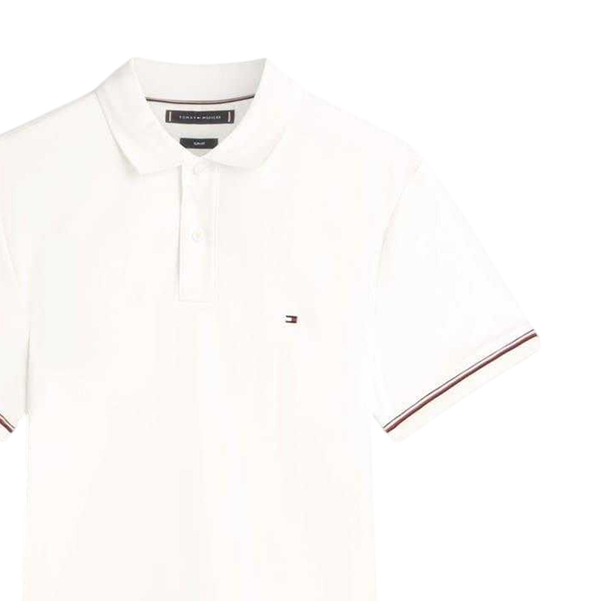 Ecru - Back - Tommy Hilfiger Mens Liquidtip Collared Short-Sleeved Polo Shirt