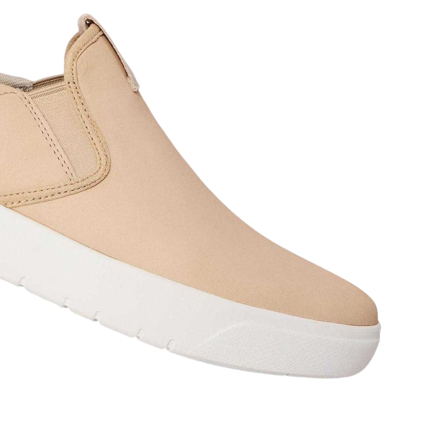 Light Beige - Side - Timberland Mens Seneca Bay Nubuck Slip-on Trainers