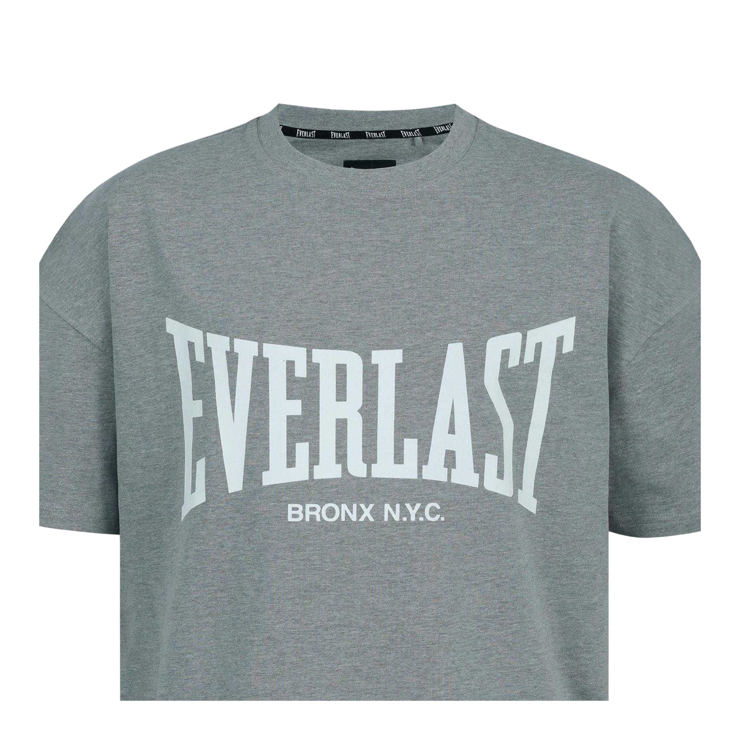 Charcoal - Side - Everlast Mens Bronx Graphic Oversized T-Shirt
