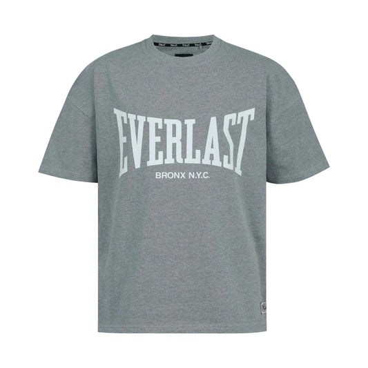 Charcoal - Front - Everlast Mens Bronx Graphic Oversized T-Shirt