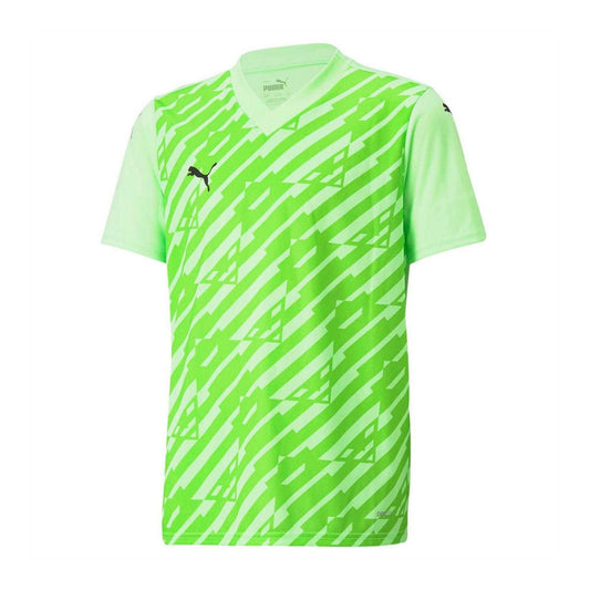 Lime - Front - Puma Childrens-Kids TeamULTIMATE Jersey