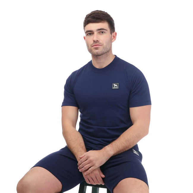 Navy - Side - One True Saxon Mens Dixon T-Shirt