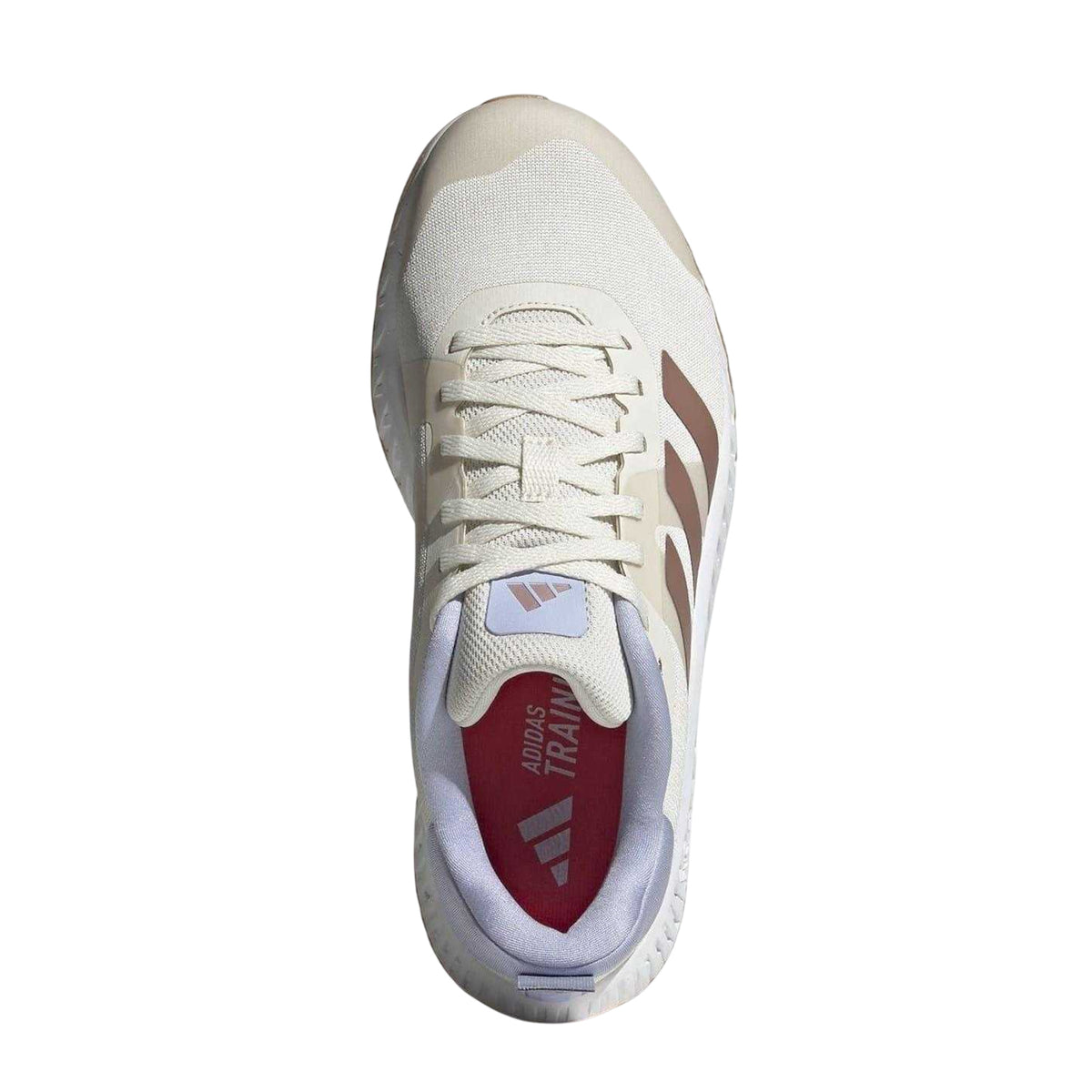 White-Clay-Violet - Pack Shot - Adidas Womens-Ladies Versatile Round Toe Trainers