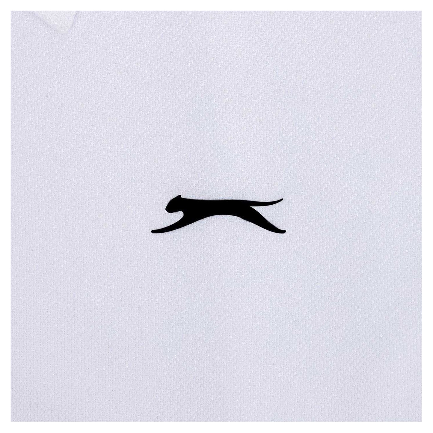 White - Side - Slazenger Mens Court Polo Shirt