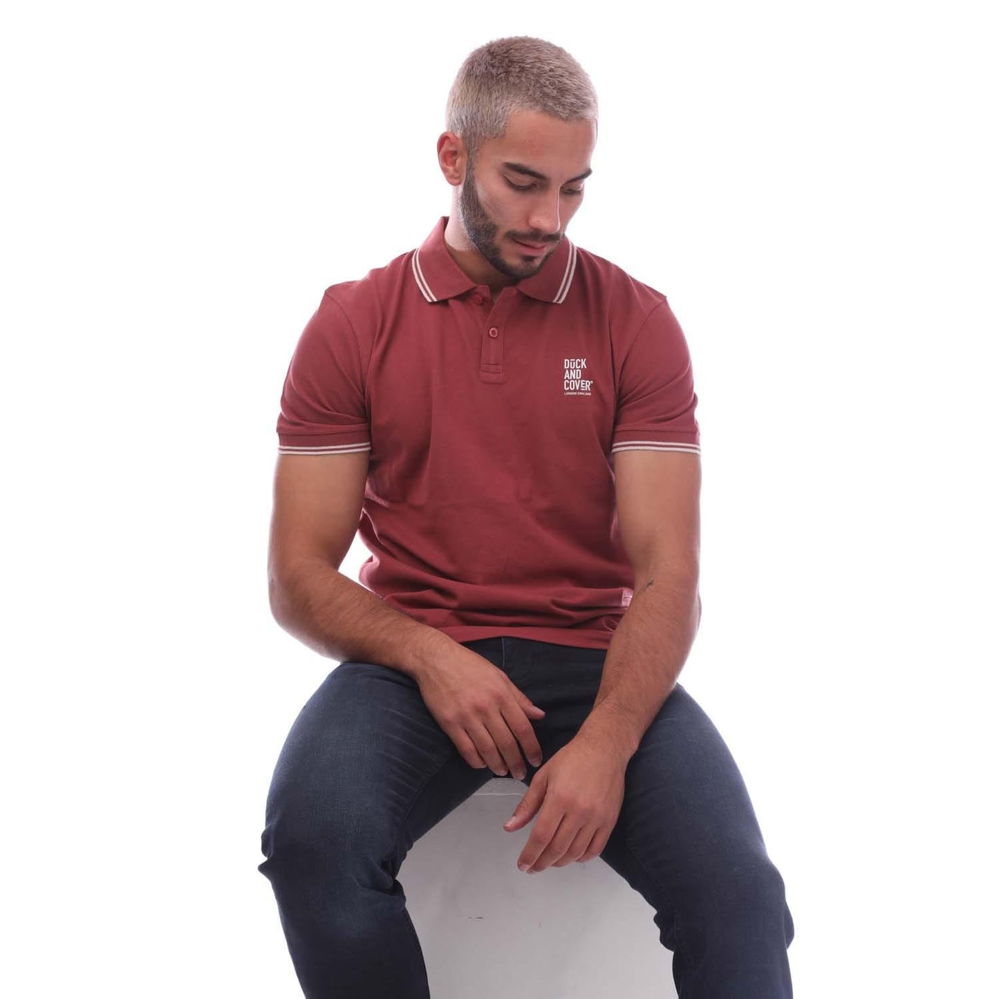 Red - Lifestyle - Duck and Cover Mens Sameer Polo Shirt