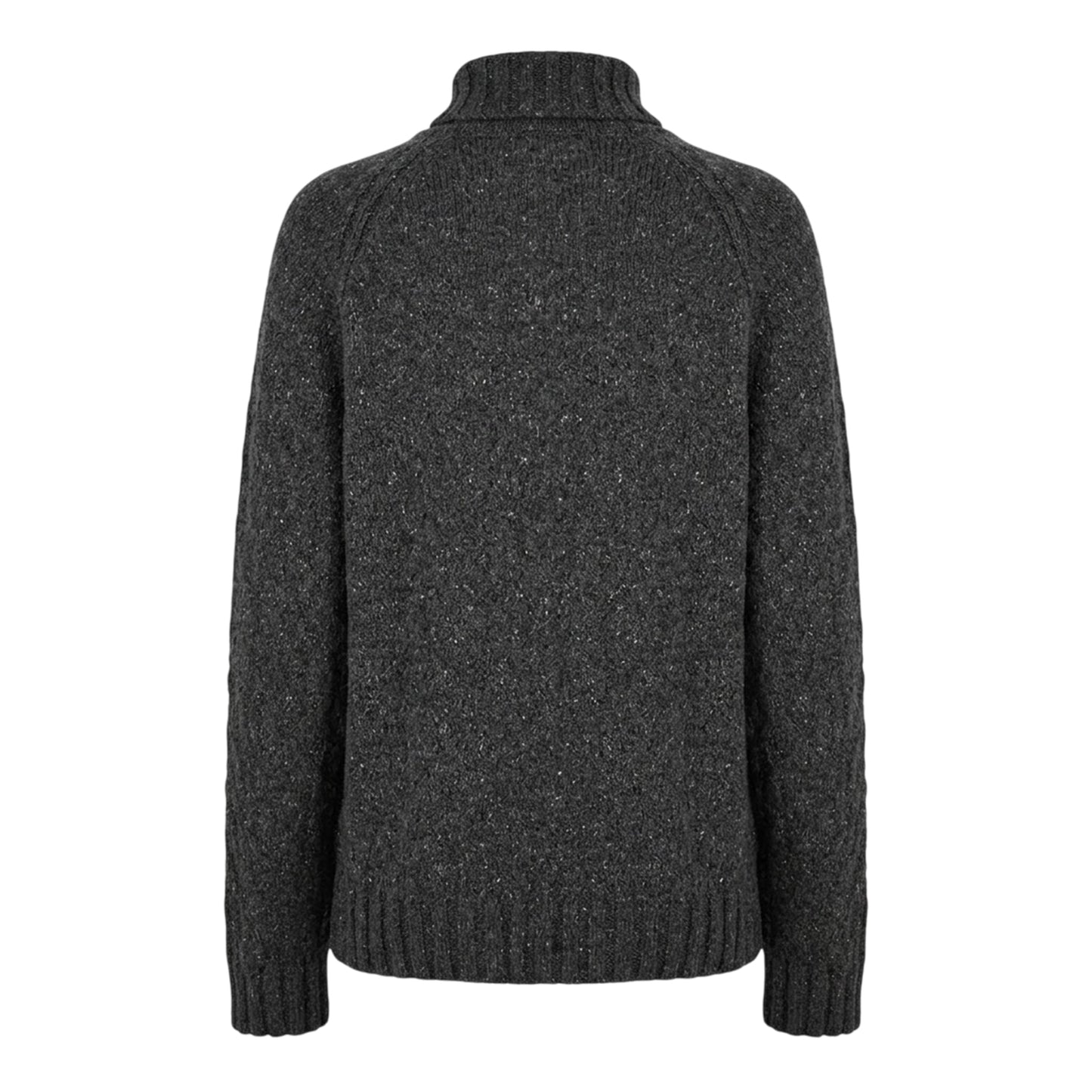 Medium Grey Marl - Back - Hugo Unisex Adult Cable Knit Jumper