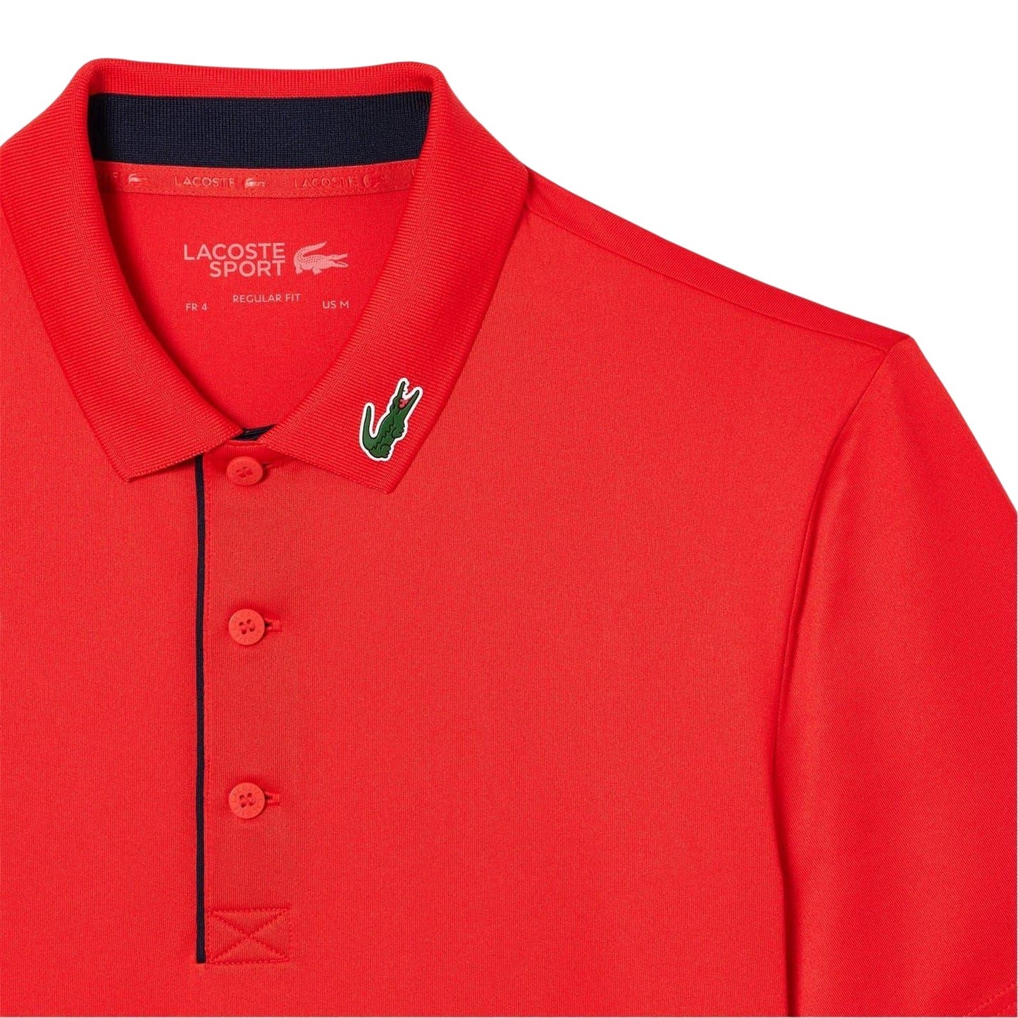 Redcurrant-Navy - Side - Lacoste Mens Crocodile Polo Shirt