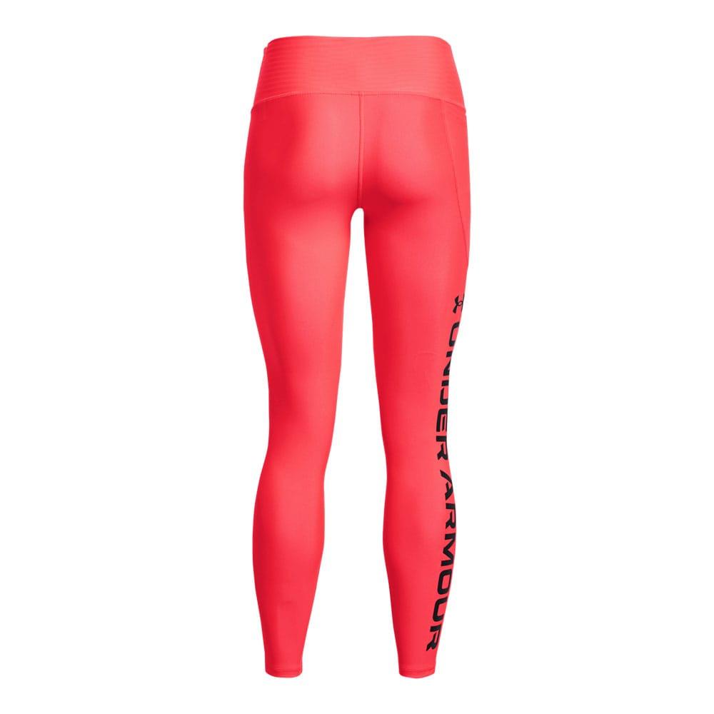 Red - Back - Under Armour Womens-Ladies HeatGear Full Length Leggings
