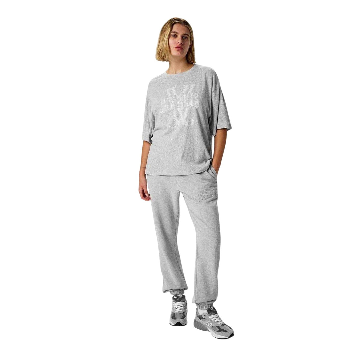 Grey Marl - Lifestyle - Jack Wills Womens-Ladies Logo T-Shirt
