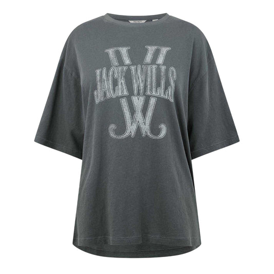 Storm - Front - Jack Wills Womens-Ladies Logo T-Shirt