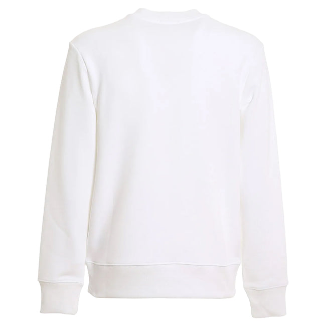 White - Back - Lacoste Unisex Adult Minecraft Long-Sleeved Sweatshirt