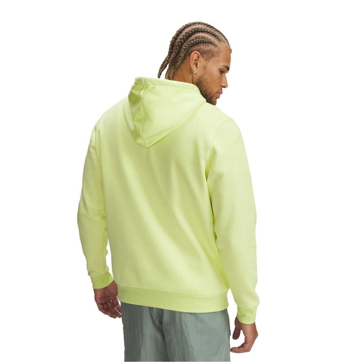 Yellow - Back - Under Armour Mens Icon Fleece Hoodie