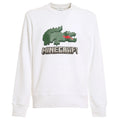 White - Front - Lacoste Unisex Adult Minecraft Long-Sleeved Sweatshirt