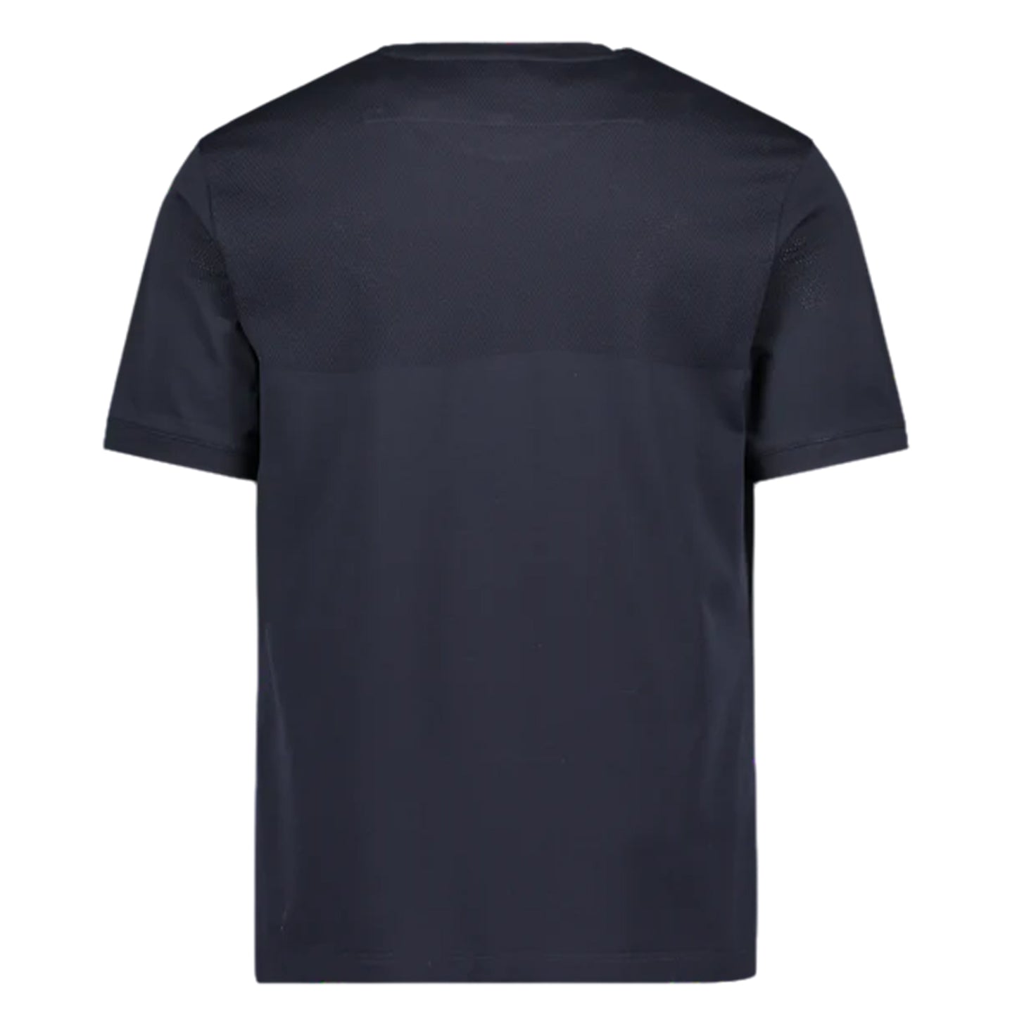 Navy - Back - Mercery Mens Lacer Split Micro Stitch T-Shirt