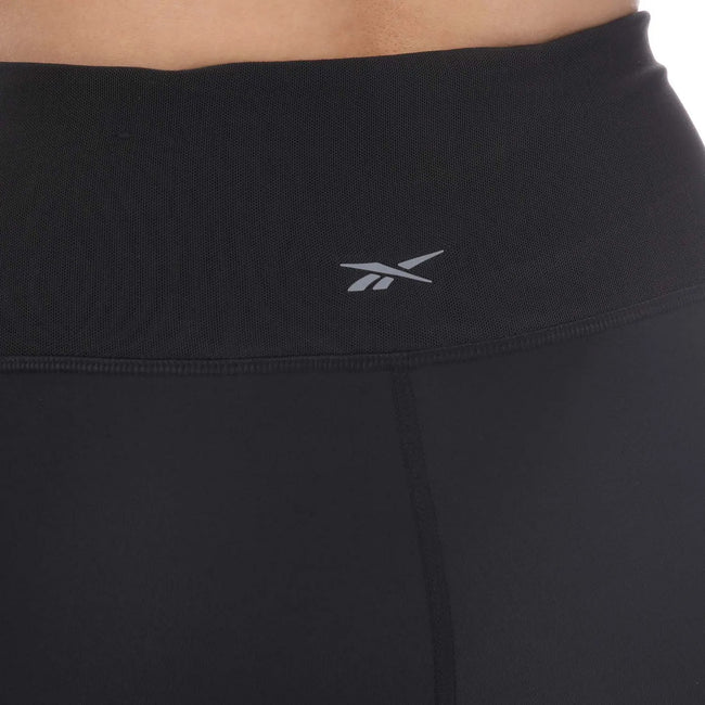 Black - Side - Reebok Womens-Ladies Lux Perform High Rise Leggings