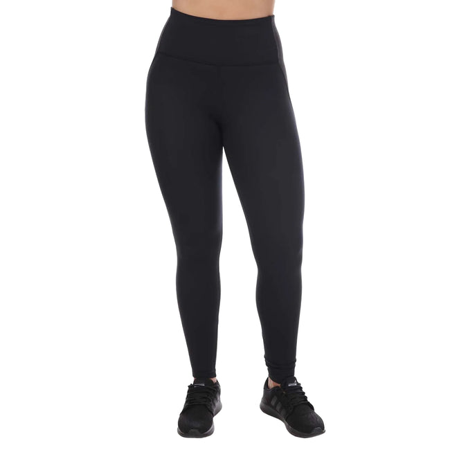 Black - Front - Reebok Womens-Ladies Lux Perform High Rise Leggings