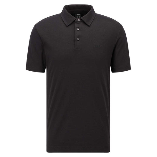 Black - Front - Boss Mens 30 Slim Polo Shirt