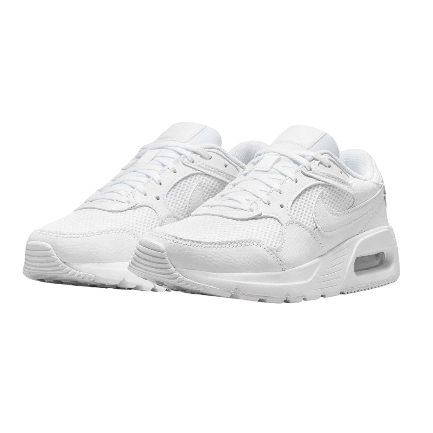 White - Pack Shot - Nike Womens-Ladies Air Max SC Leather Trainers