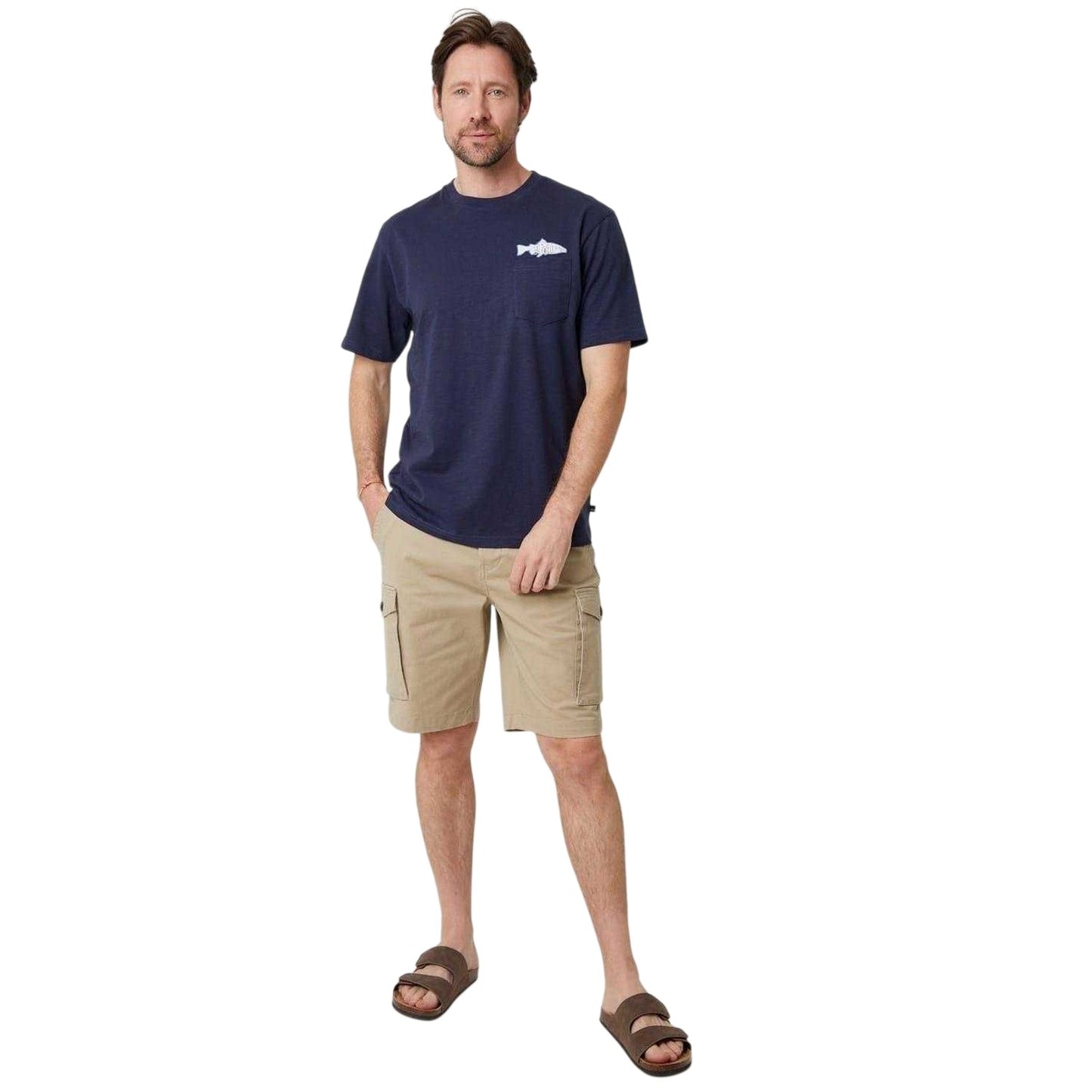 Navy - Lifestyle - Saltwell Mens Logo Chest Pocket Regular T-Shirt