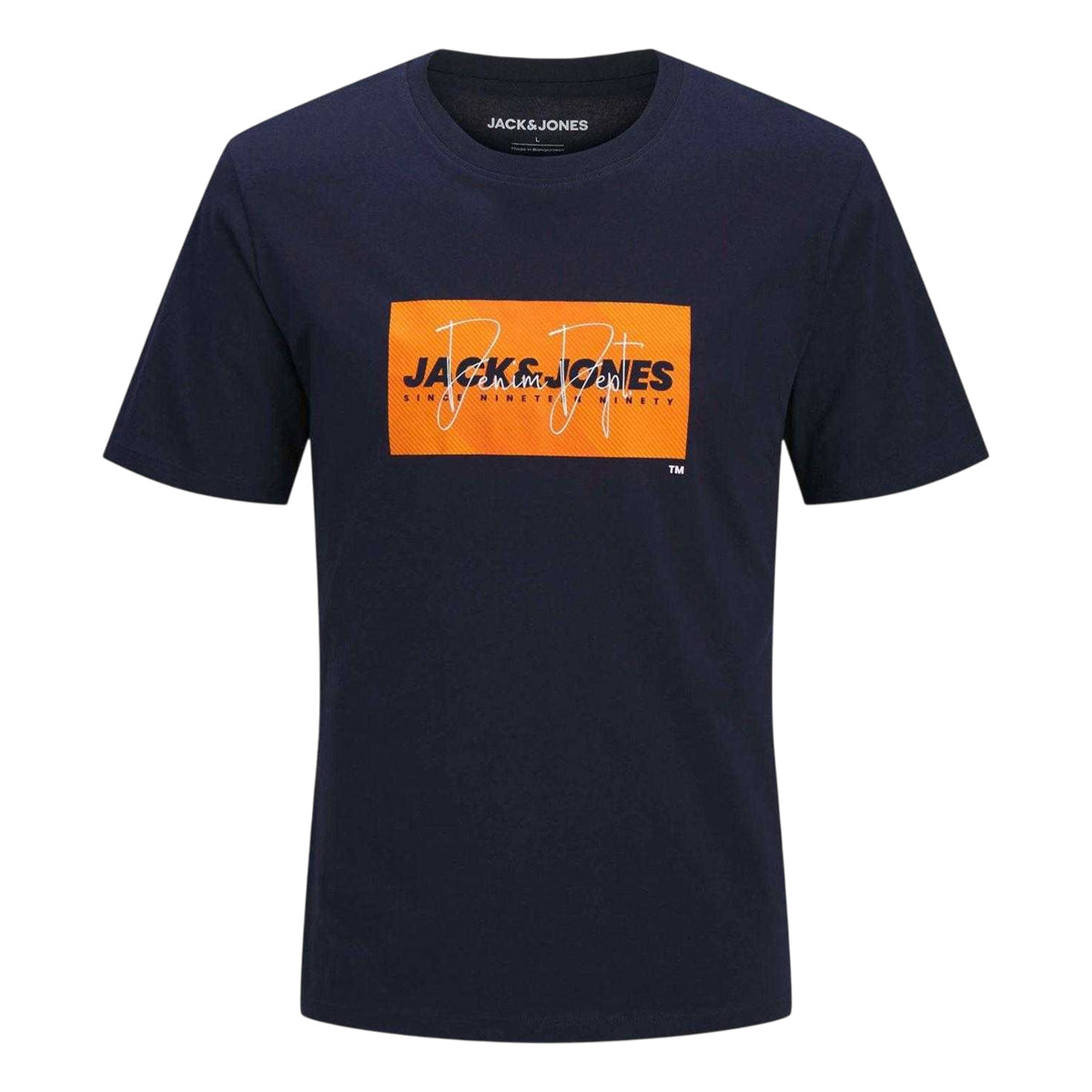 Navy-Mint-Blue - Lifestyle - Jack And Jones Childrens-Kids Logo T-Shirt (Pack of 3)