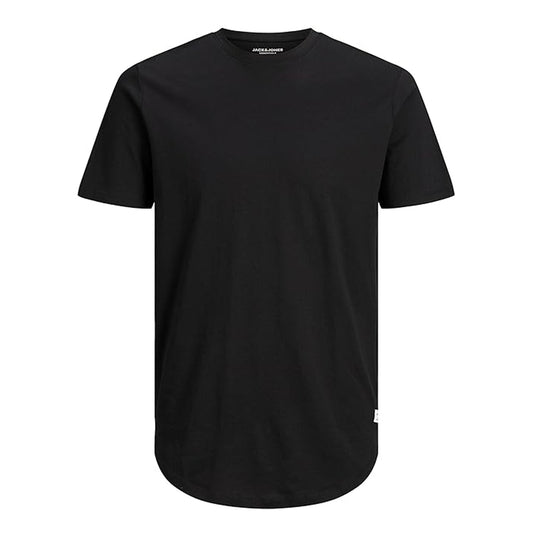 Black - Front - Jack And Jones Mens Noa Plain Plus T-Shirt