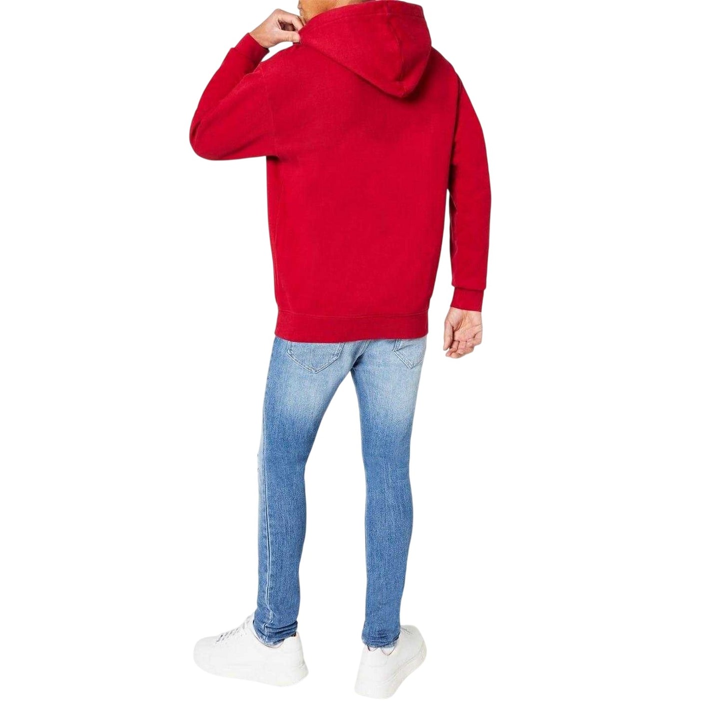 Red - Lifestyle - Replay Mens Logo Cotton Hoodie