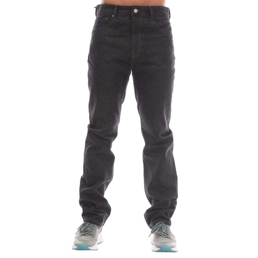 Grey - Front - Belstaff Mens Longton Leather Patch Regular Jeans