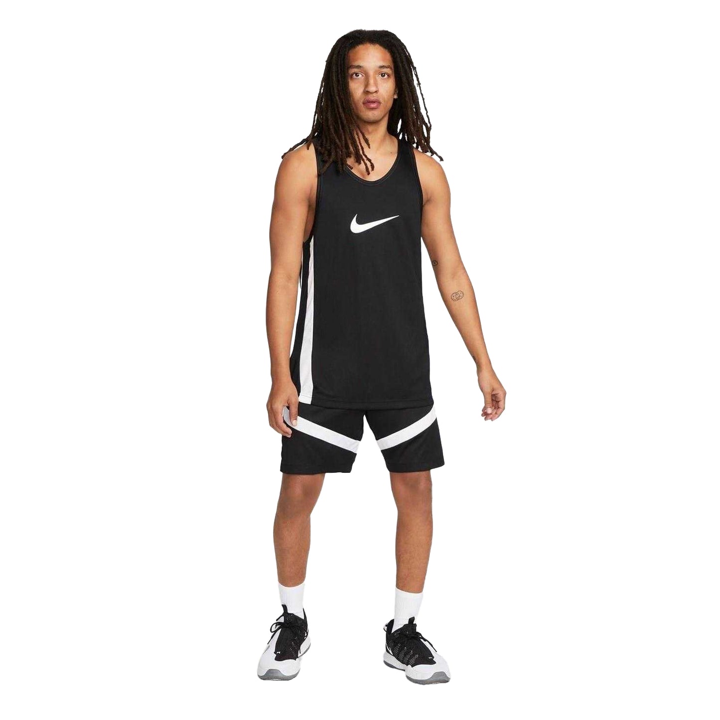 Black - Lifestyle - Nike Mens Icon Dri-FIT Basketball Jersey