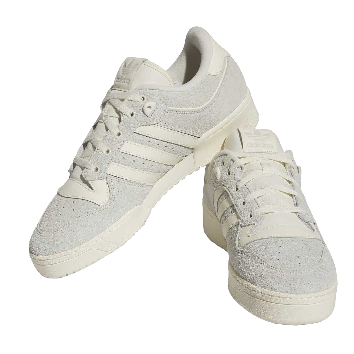 Grey - Pack Shot - Adidas Mens Rivalry Suede Trainers