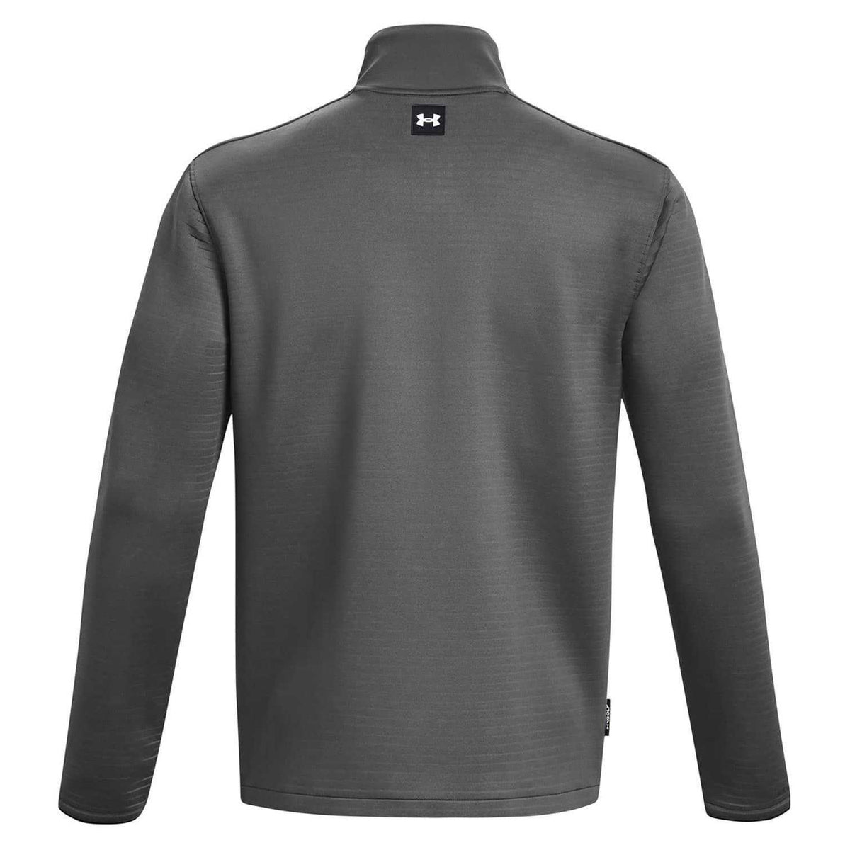 Grey - Back - Under Armour Mens Daytona Zip Neck Sweatshirt