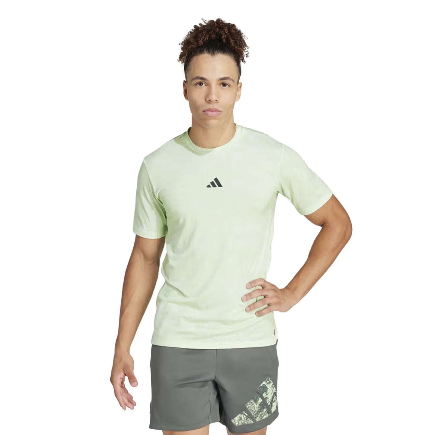 Green - Side - Adidas Unisex Adult Power Training T-Shirt