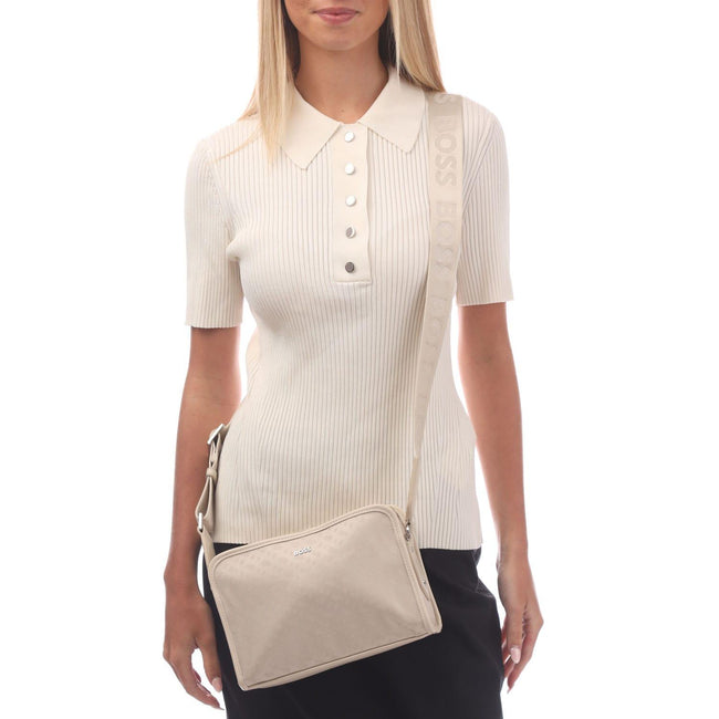 Beige - Front - Boss Sandy Crossbody Bag