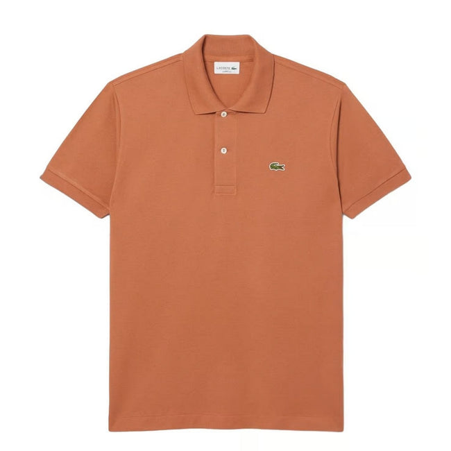 Brown - Front - Lacoste Mens L.12.12 Original Pique Classic Polo Shirt