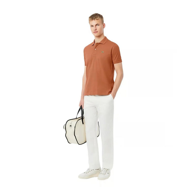 Brown - Pack Shot - Lacoste Mens L.12.12 Original Pique Classic Polo Shirt